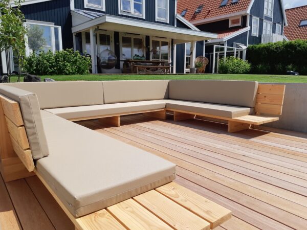 Tuinbank en tuinkussens op maat